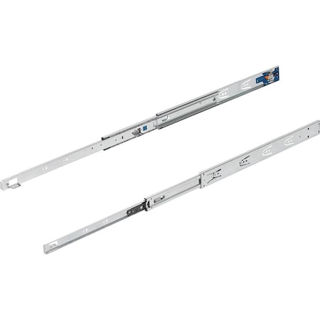 Telescopic Rail L=650 12,7X46, Full Extension S=650, Fp=35, Steel Zinc-Plated, Surface Mount,